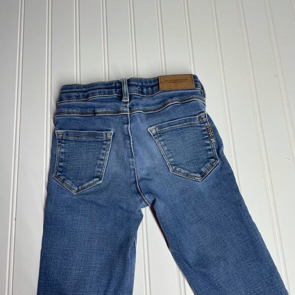 Scotch & Soda Girls Blue Straight Leg Stretchable Jeans Size 8 - Picture 6 of 9